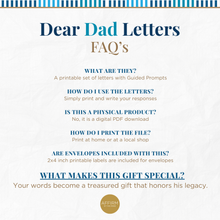 Load image into Gallery viewer, Dear Dad: I'm Entirely Grateful for You - Printable Letters