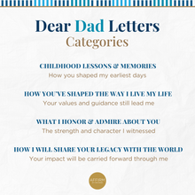 Load image into Gallery viewer, Dear Dad: I'm Entirely Grateful for You - Printable Letters
