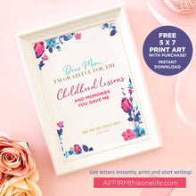 Load image into Gallery viewer, Dear Mom: I'm Entirely Grateful for You Letters